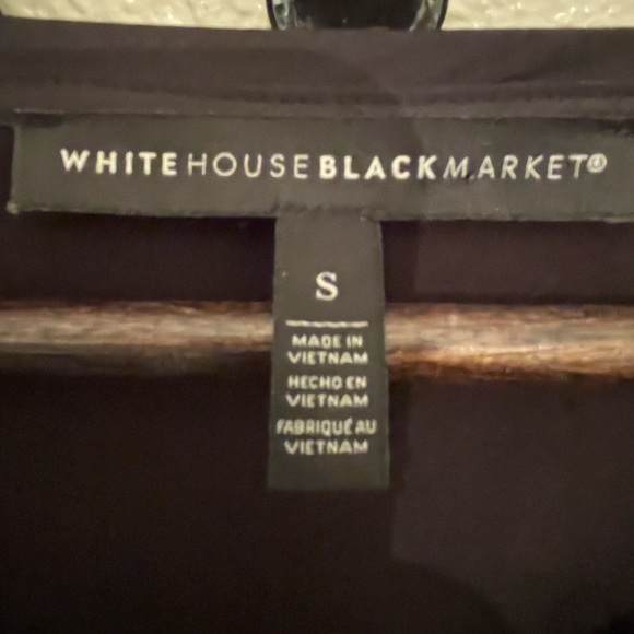 White House Black Market Woman’s Black Long Flutter Sleeve Top size smalll - Picture 10 of 16